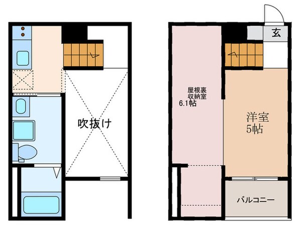 Ｃｉｅｌ　Ｂｌｅｕ九重の物件間取画像